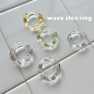 wave ring /  clear(リング(指輪))