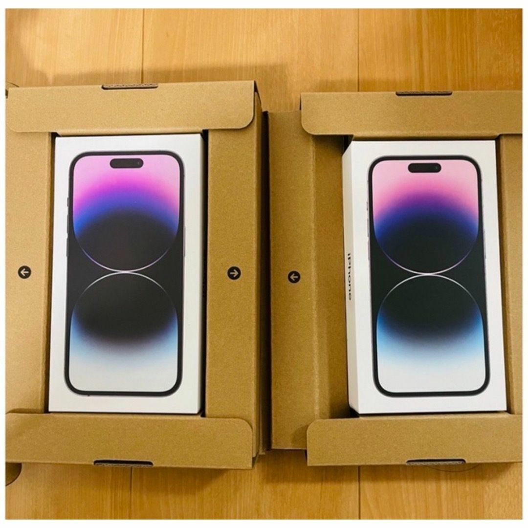 新品・未開封】iPhone14proディープパープル128GB 2台セット