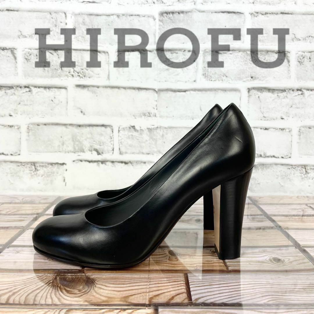 HIROFU ヒロフ チャンキーヒール パンプス ラウンドトゥ www
