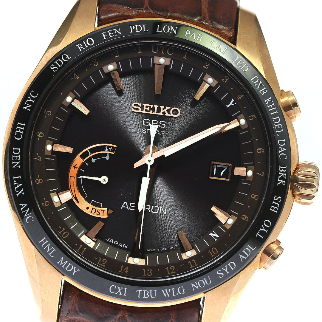 セイコー SEIKO SBXB096/8X22-0AG0-2 アストロン デイト ソーラー電波 メンズ 良品 _762582軽い擦り傷商品番号