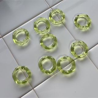 wave ring /  light green(リング(指輪))