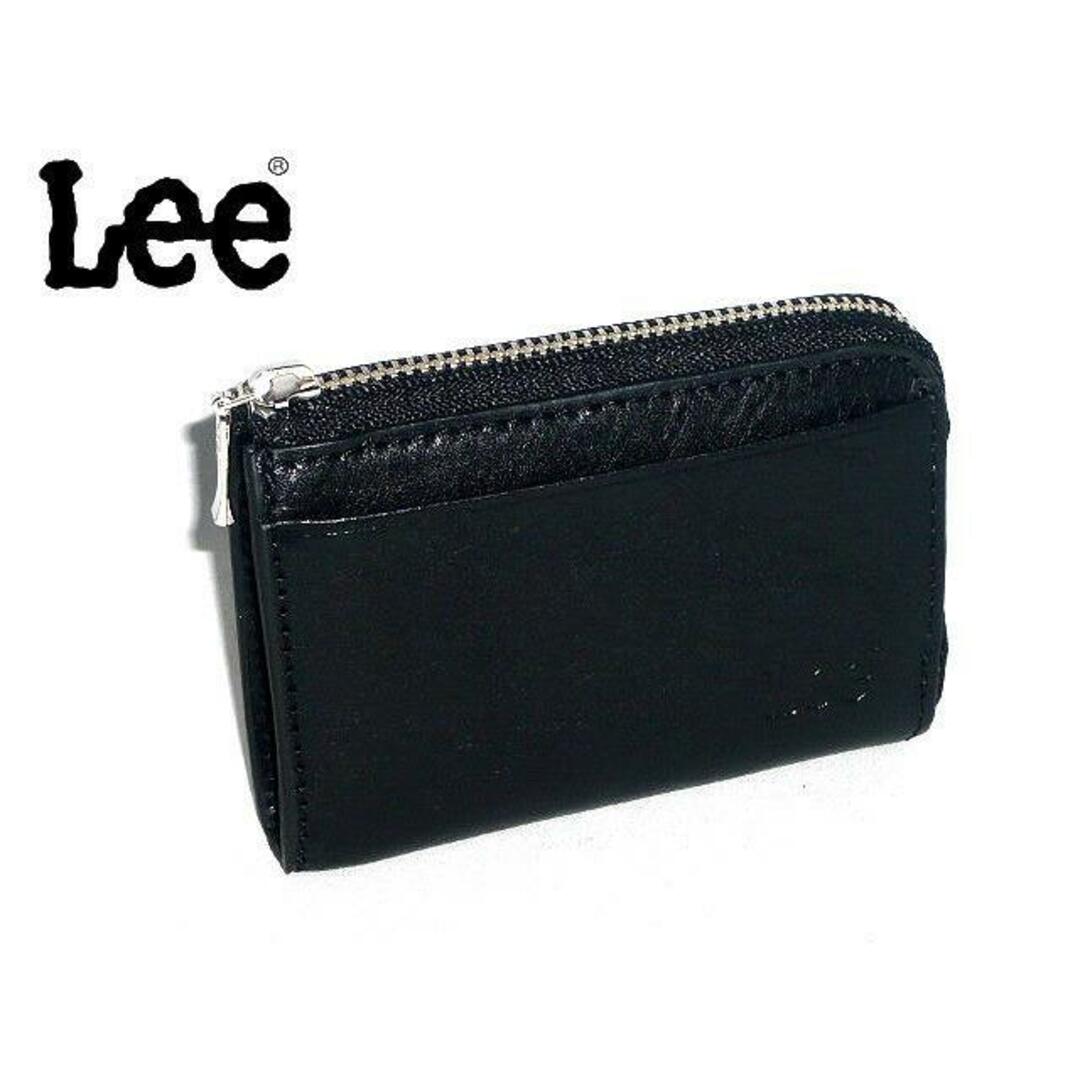 Lee(リー)のLee ラウンドファスナー式小銭入れパスケース付き  0520236 ブラック メンズのファッション小物(名刺入れ/定期入れ)の商品写真