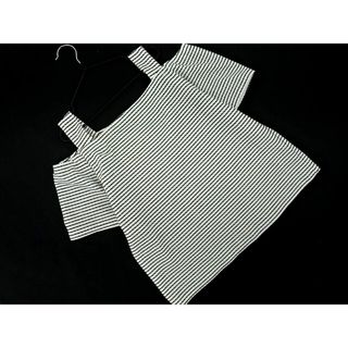 カージュ(Khaju)のKhaju カージュ ボーダー オフショルダー カットソー 白ｘ黒 ■◆ レディース(カットソー(半袖/袖なし))