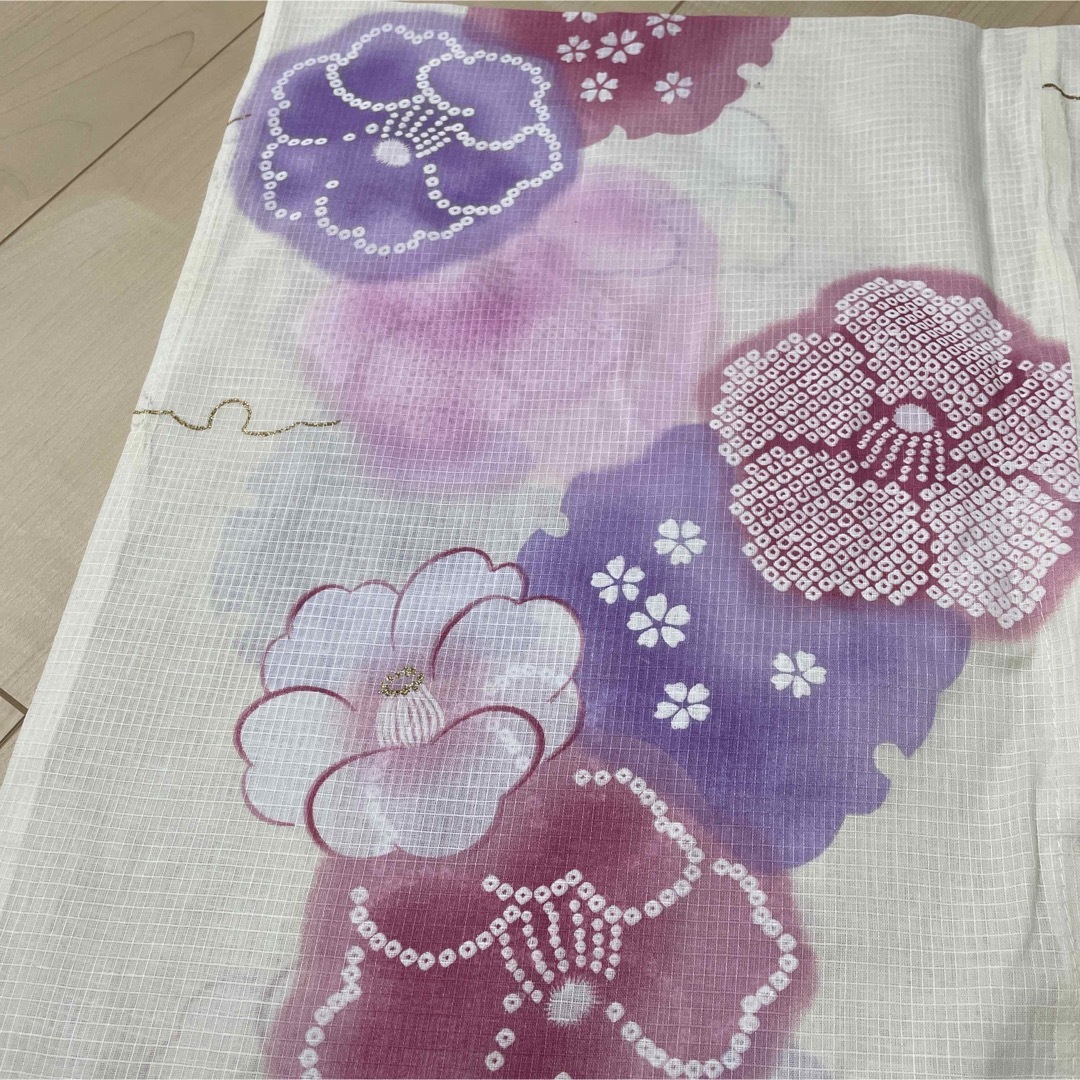 浴衣のみ　ピンク　紫　花柄 4