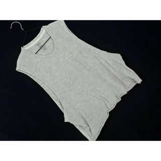 トゥデイフル(TODAYFUL)のTODAYFUL トゥデイフル ノースリーブ Tシャツ sizeF/グレー ■◆ レディース(Tシャツ(半袖/袖なし))