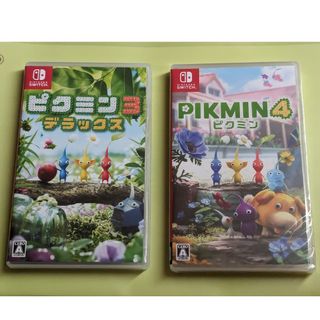 ニンテンドウ(任天堂)のピクミン3デラックス(中古品)ピクミン4(未開封)(携帯用ゲームソフト)