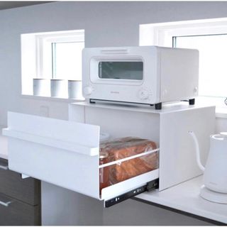 ※新品【送料無料】☆大幅値下げ商品☆ブレットケース　ホワイト　パンケース　訳あり(収納/キッチン雑貨)