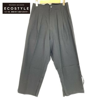 ヨウジヤマモト ファム 05AW ウールナイロンワイドストレートパンツ