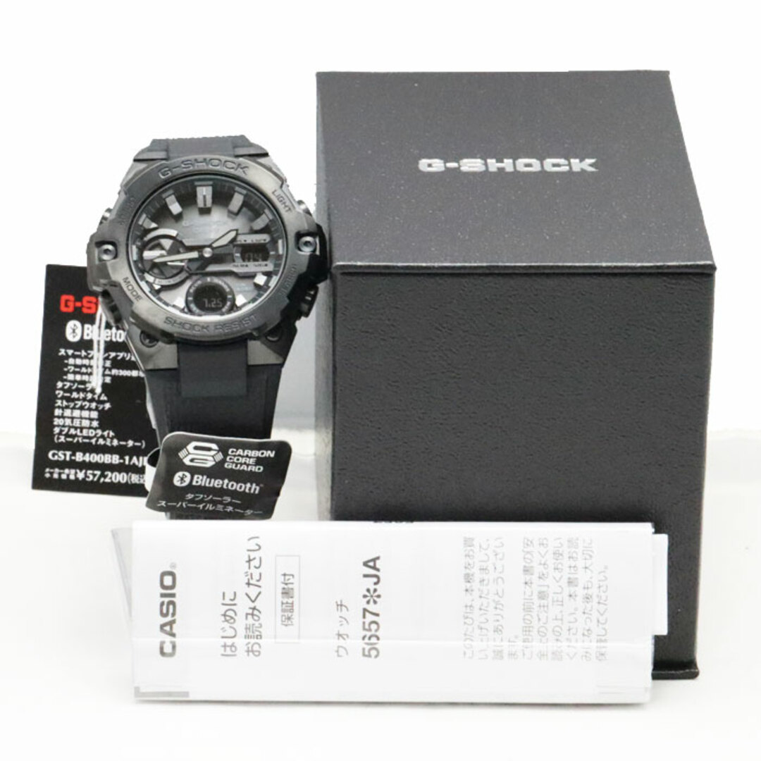 CASIO(カシオ)のCASIO カシオ G-STEEL 腕時計 ソーラー ブラック GST-B400BB-1AJF メンズ【未使用】【買取品】 メンズの時計(腕時計(アナログ))の商品写真