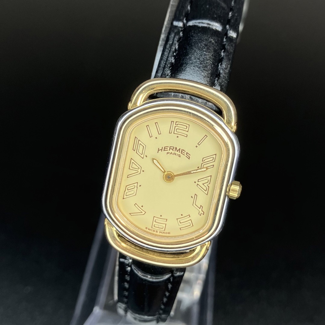 良品 希少 HERMES エルメス 腕時計 ピュールサング クォーツ コンビ-