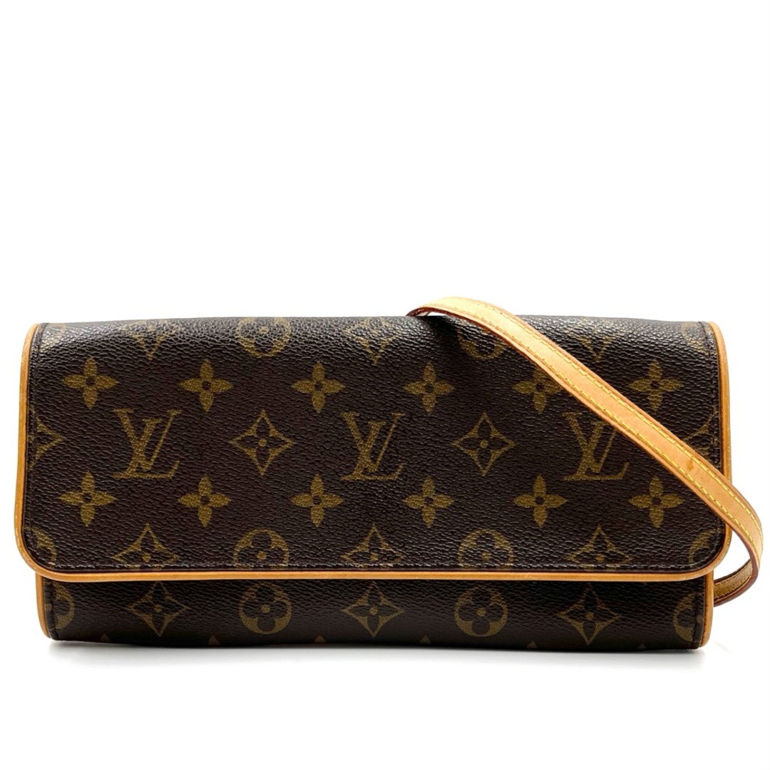 【限定価格】LOUIS VUITTON ルイヴィトン ウエストバッグ ポシェットツインGM Pochett Twin ウエストポーチ モノグラム  ブラウン 茶 鞄 かばん M51852 ゴールド金具 レディース 定番【中古品】 | フリマアプリ ラクマ