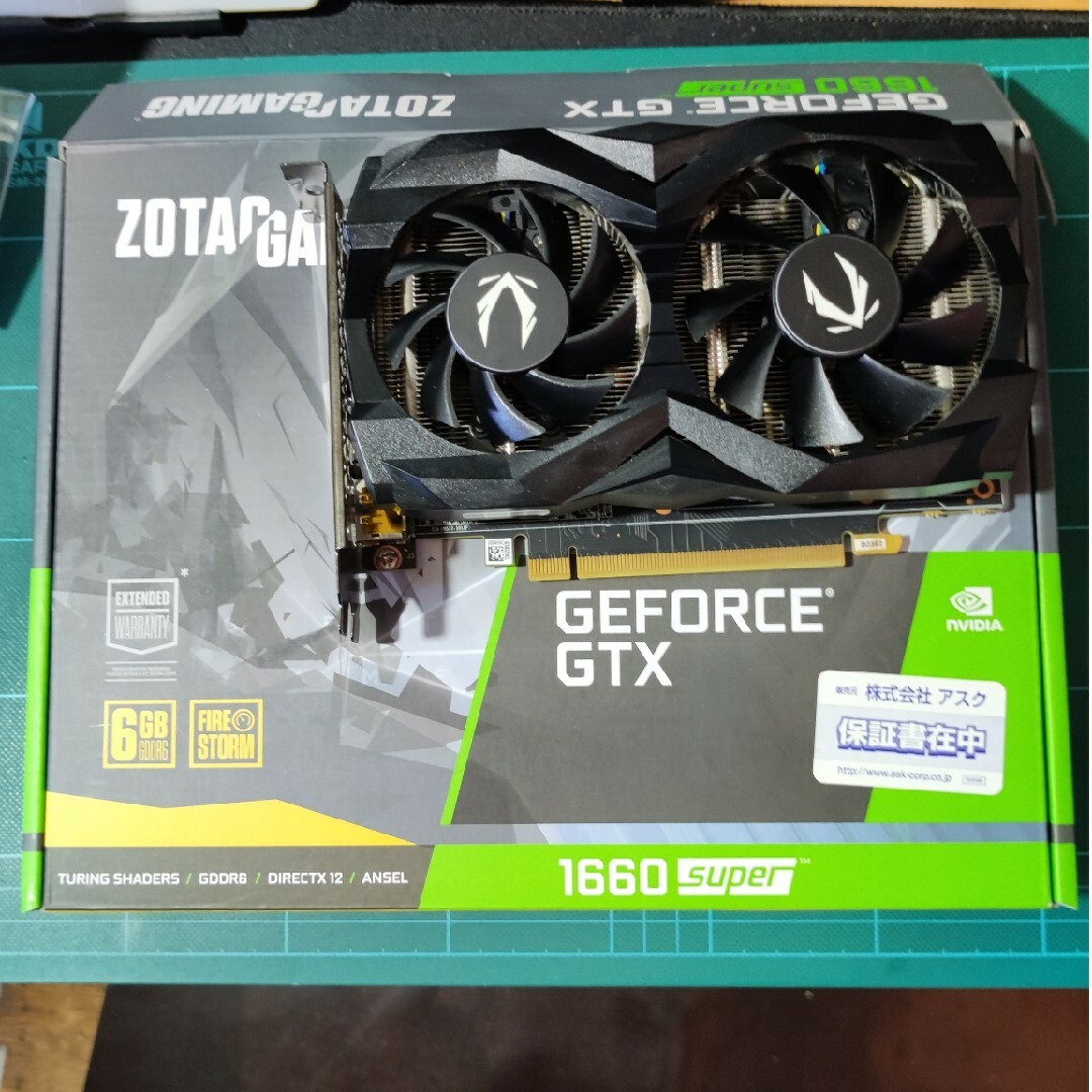 PCパーツZOTAC GAMING GeForce GTX 1660  super