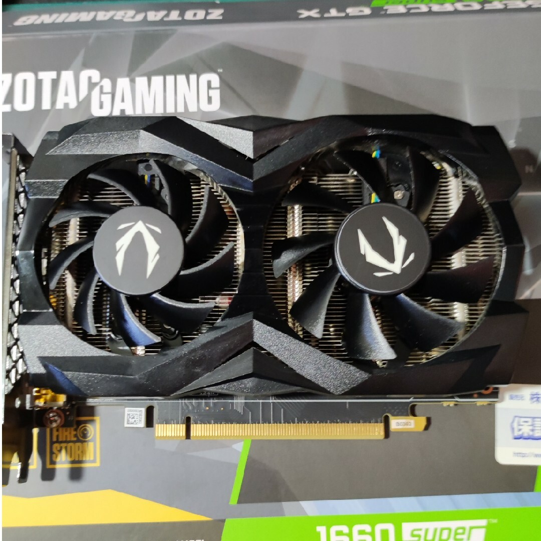 ZOTAC GAMING GeForce GTX 1660  super スマホ/家電/カメラのPC/タブレット(PCパーツ)の商品写真