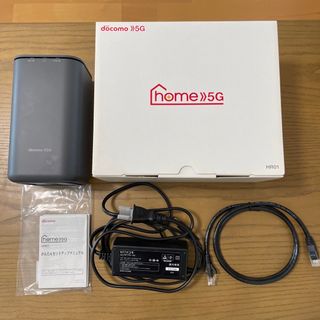 エヌティティドコモ(NTTdocomo)のSHARP home5G HR01 ダークグレー(PC周辺機器)