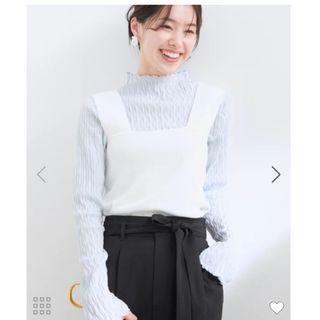 ヴィス(ViS)の完売品✨新品！♥️Vis♥️【UVケア・接触冷感・洗える】ニットタンクトップ。Ｆ(タンクトップ)