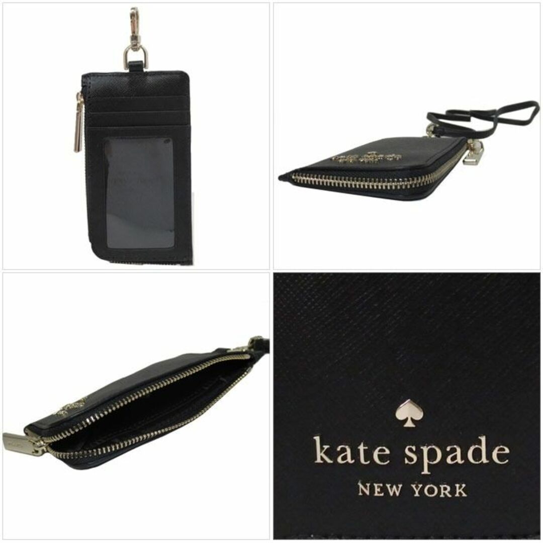 kate spade new york(ケイトスペードニューヨーク)の【新品】ケイトスペード カードケース WLR00139-001 ストラップ付 レディースのファッション小物(名刺入れ/定期入れ)の商品写真