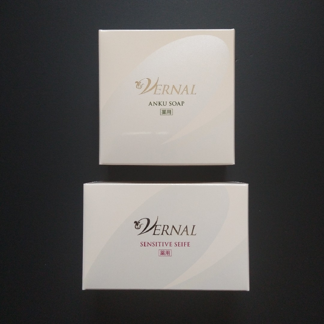 VERNAL - ヴァーナル アンクソープ / センシティブザイフ 各110g 1個の ... VERNAL洗顔石鹸(2個セット) アンクソープ センシティブザイフ 各110g