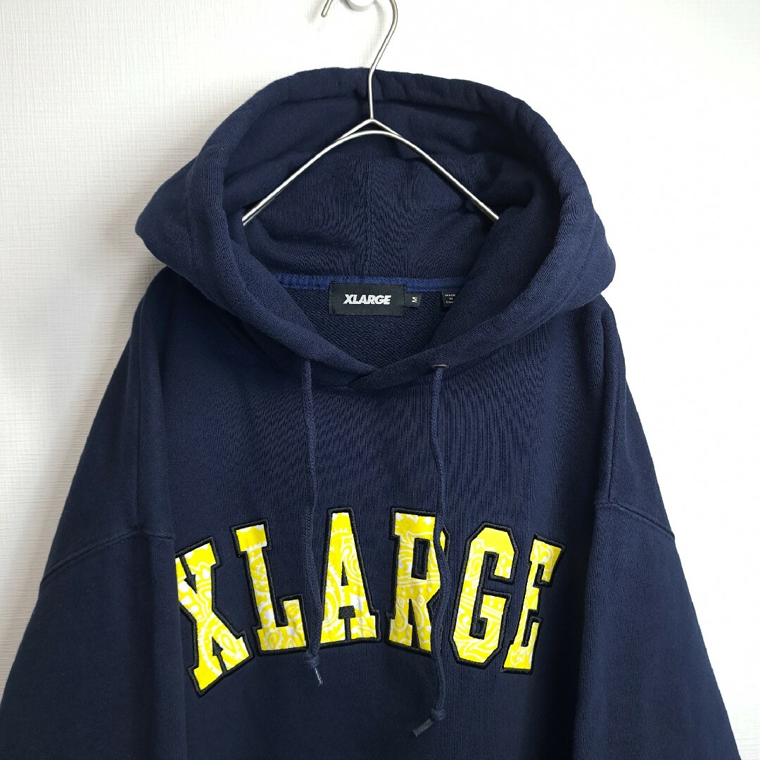 XLARGE - 【美品】X-LARGE バンダナロゴ 厚手 プルオーバー パーカー ...
