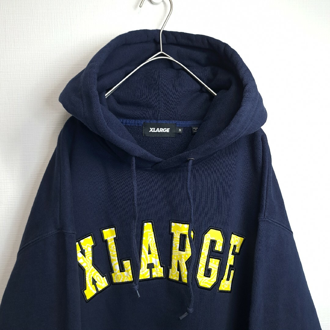 XLARGE パーカー　ネイビー