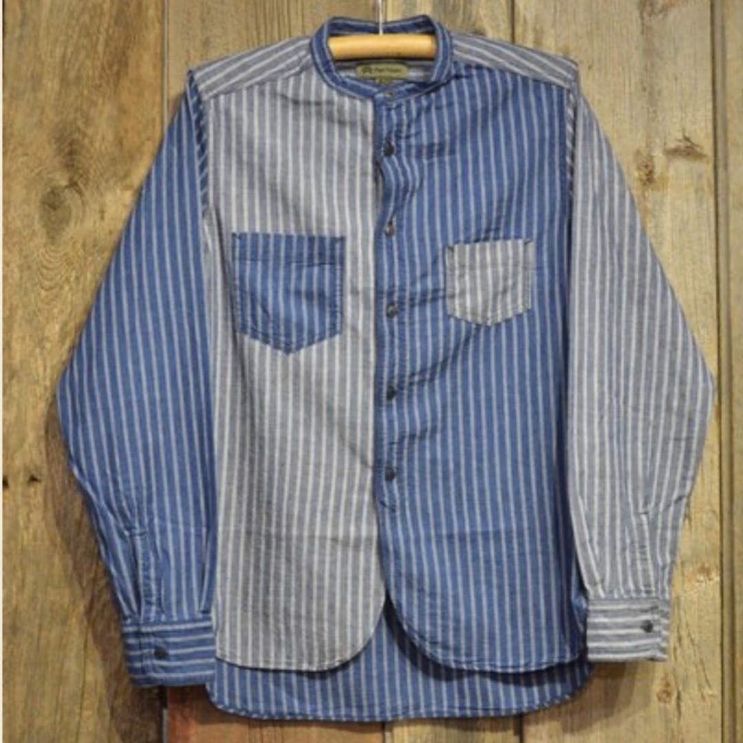 NIGEL CABOURN TUNIC SHIRT 50 クレイジーストライプ