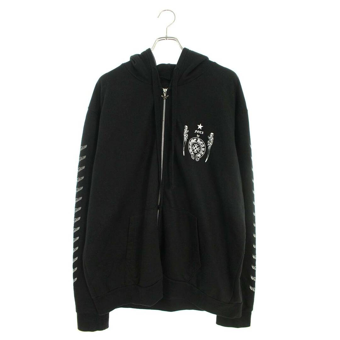 クロムハーツ SWTSHRT HD ZIP/ジップパーカー ロゴバックプリントジップアップパーカー メンズ M