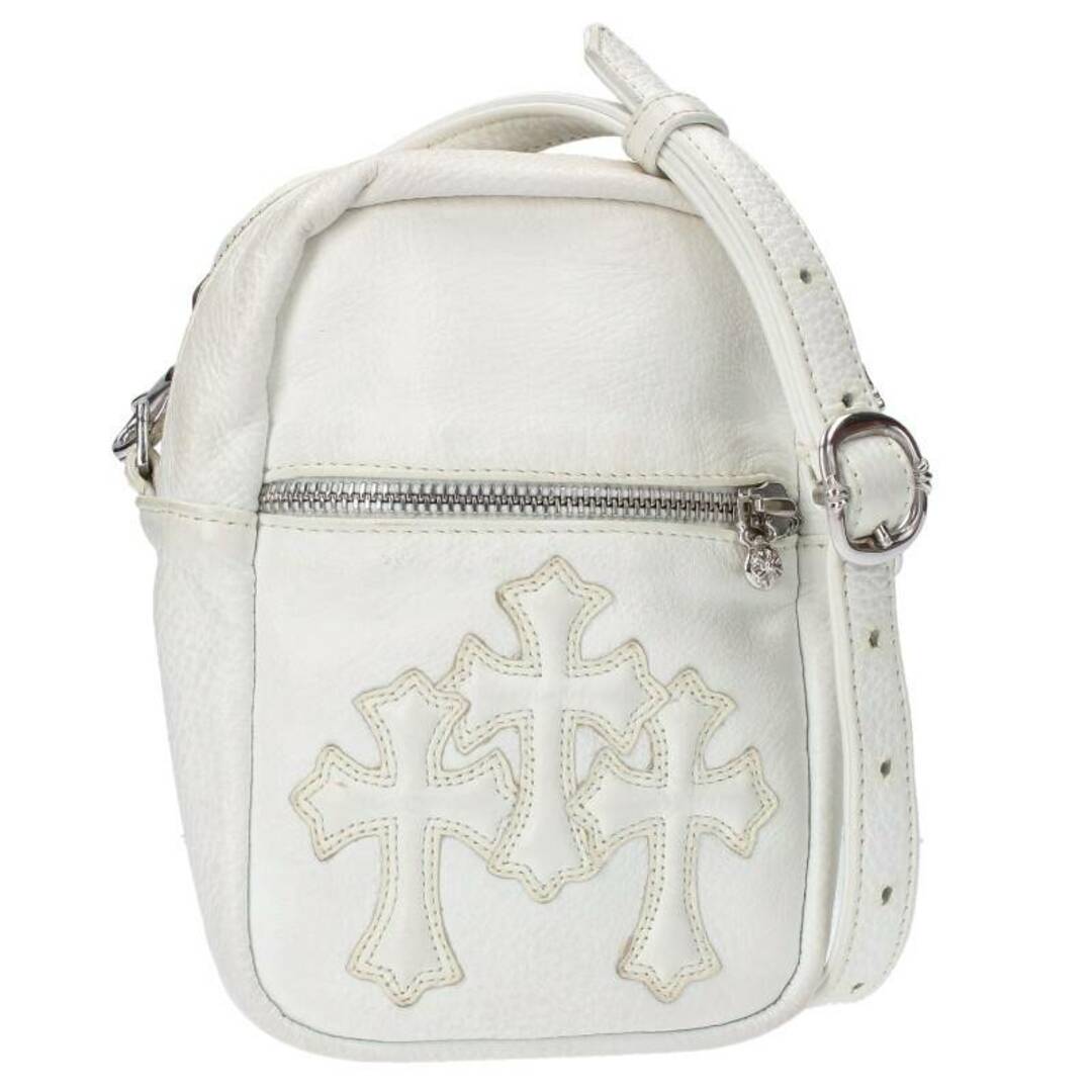 CHROME HEARTS クロムハーツ TAKA MINI LTHR タカミニ セメタリークロスパッチレザーショルダーバッグ ブラック