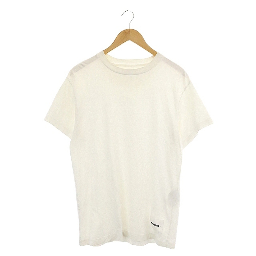 ジルサンダー プラス + 裾ロゴパッチ Tシャツ カットソー 半袖 L 白