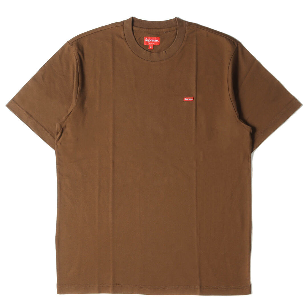 Supreme シュプリーム Tシャツ サイズ:M 22SS スモールボックスロゴ クルーネック Tシャツ Small Box Tee ブラウン トップス カットソー 半袖 【メンズ】