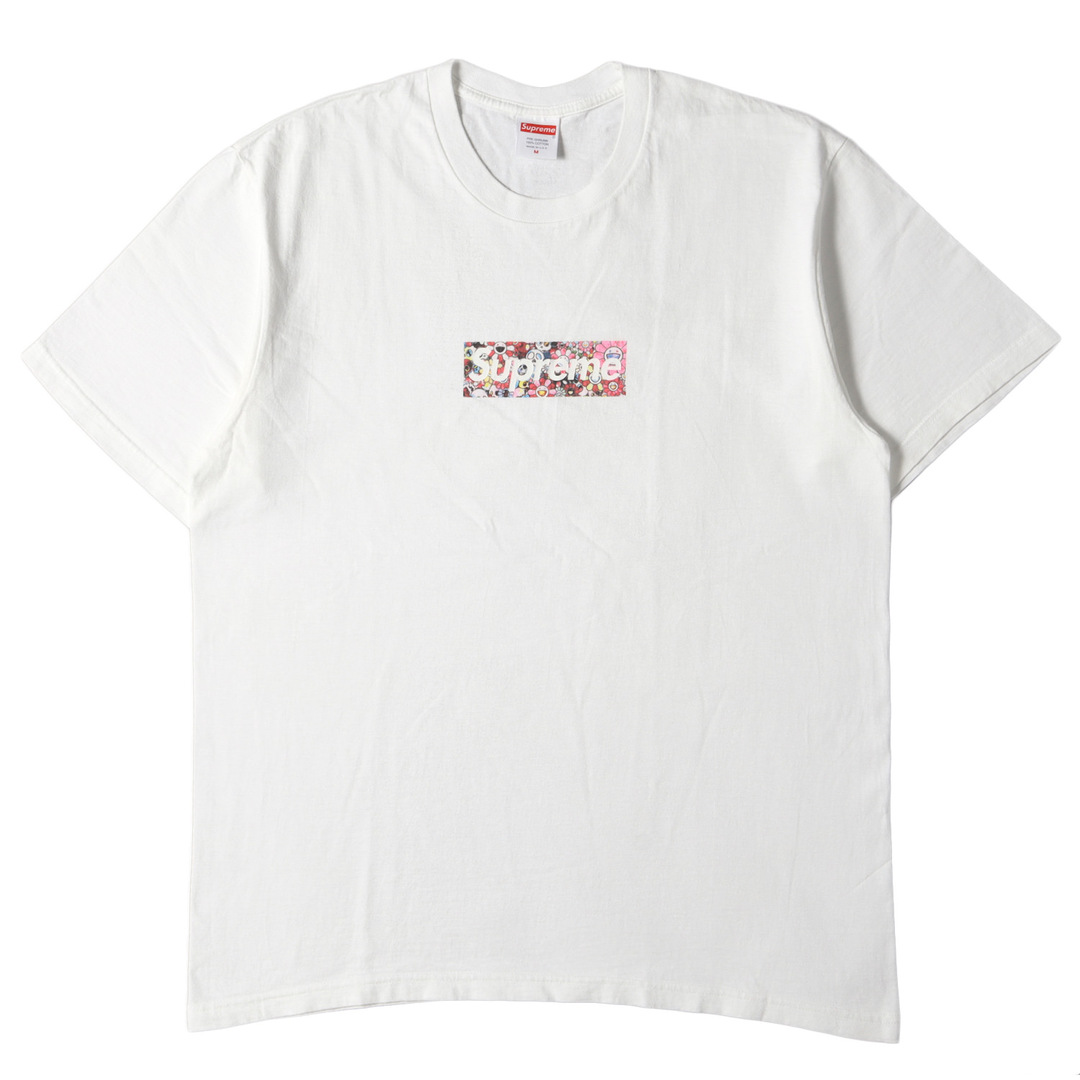 Supreme シュプリーム Tシャツ サイズ:M 20SS 村上隆 KaikaiKiki カイカイキキ ボックスロゴ クルーネック Tシャツ COVID-19 Relief Box Logo Tee ホワイト 白 トップス カットソー 半袖 コラボ 【メンズ】