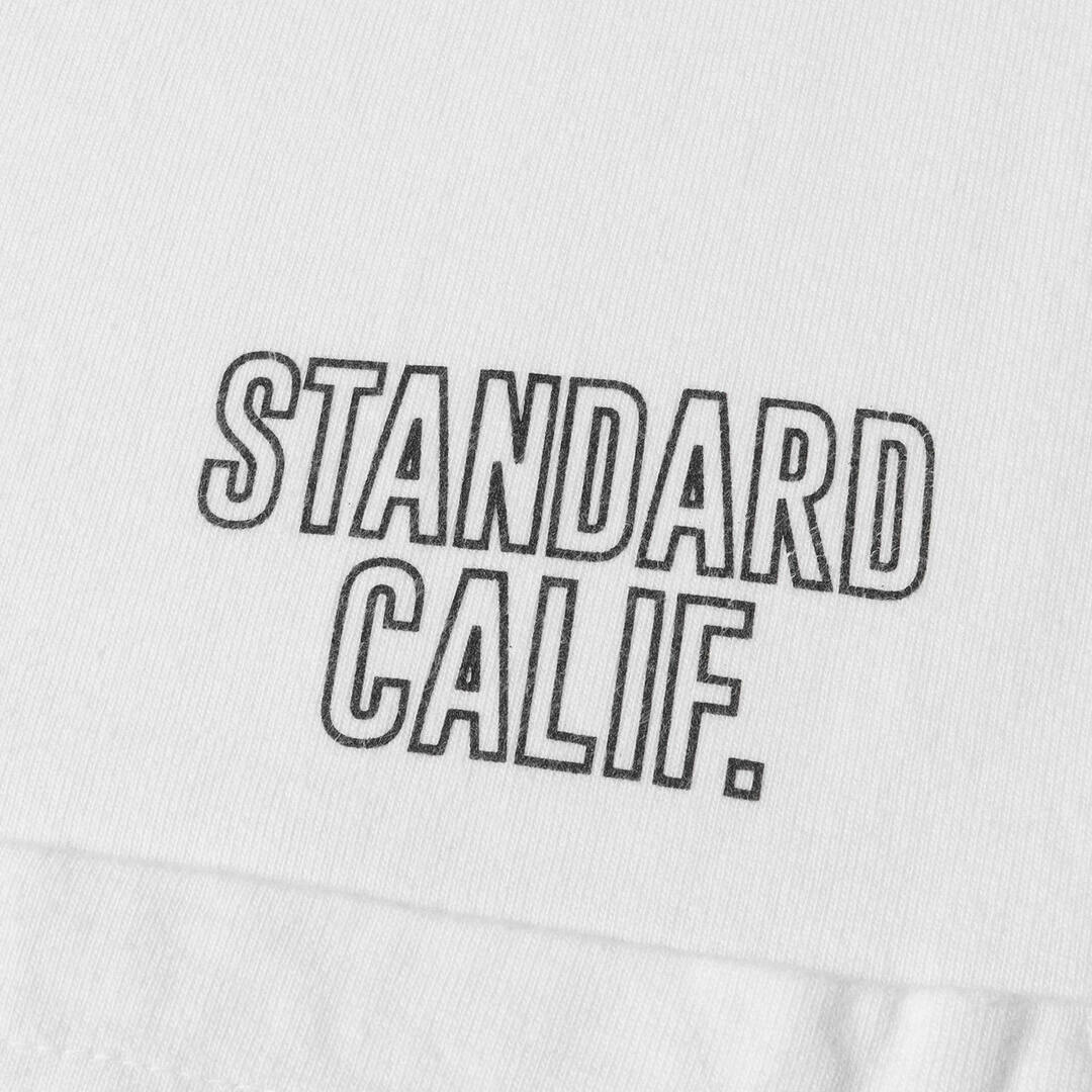 STANDARD CALIFORNIA(スタンダードカリフォルニア)のSTANDARD CALIFORNIA スタンダードカリフォルニア Tシャツ サイズ:L ポケット付き ワンポイント ロゴ クルーネック ロングスリーブ Tシャツ ロンT 長袖  ホワイト 白 日本製 トップス カットソー 【メンズ】【中古】 メンズのトップス(Tシャツ/カットソー(七分/長袖))の商品写真