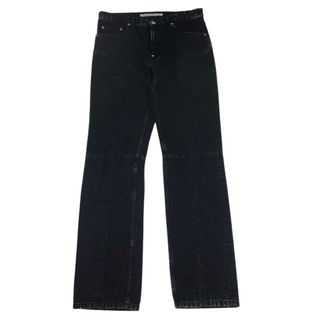 ジョンローレンスサリバン(JOHN LAWRENCE SULLIVAN)のJOHN LAWRENCE SULLIVAN ジョンローレンスサリバン 2A008-0322-36 WASHED DENIM SWITCHED PANTS ウォッシュド デニム スウィッチド パンツ ブラック系 46【美品】【中古】(その他)