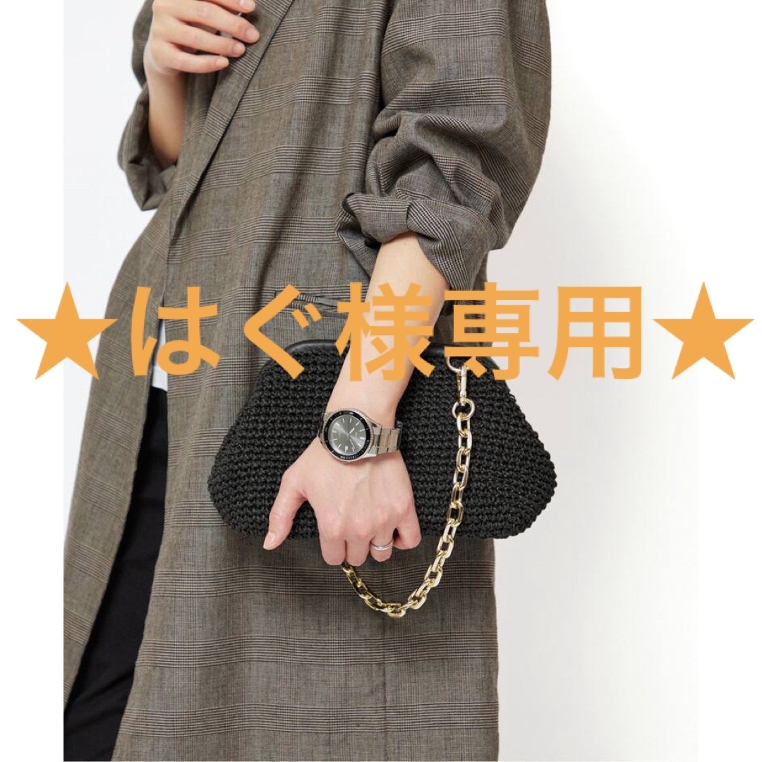 ★新品★AP STUDIOバセッピ chain paper clutch bag