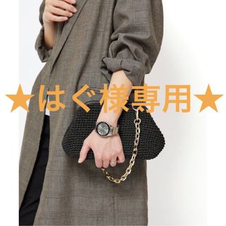 エーピーストゥディオ(AP STUDIO)の★新品★AP STUDIOバセッピ chain paper clutch bag(ショルダーバッグ)