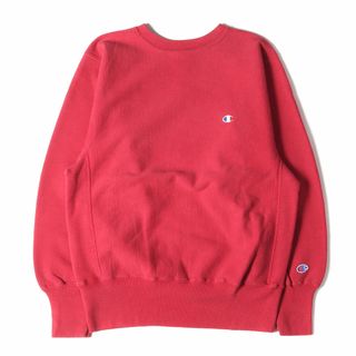 Champion vintage チャンピオン ヴィンテージ 90s 刺繍タグ 目付き リバースウィーブ スウェット USA製 レッド M トップス トレーナー アメカジ 古着【メンズ】【中古】(スウェット)