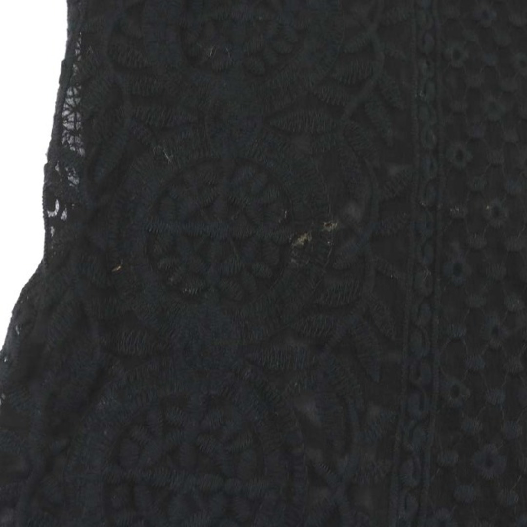 theory(セオリー)のセオリー ブラウス シャツ 長袖 Vネック 刺繍 シルク 絹 コットン S 黒 レディースのトップス(シャツ/ブラウス(長袖/七分))の商品写真
