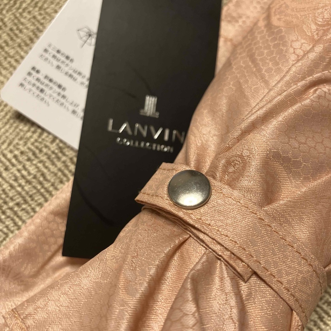 LANVIN COLLECTION(ランバンコレクション)の新品★ランバン　ピンクベージュ　折りたたみ傘 レディースのファッション小物(傘)の商品写真