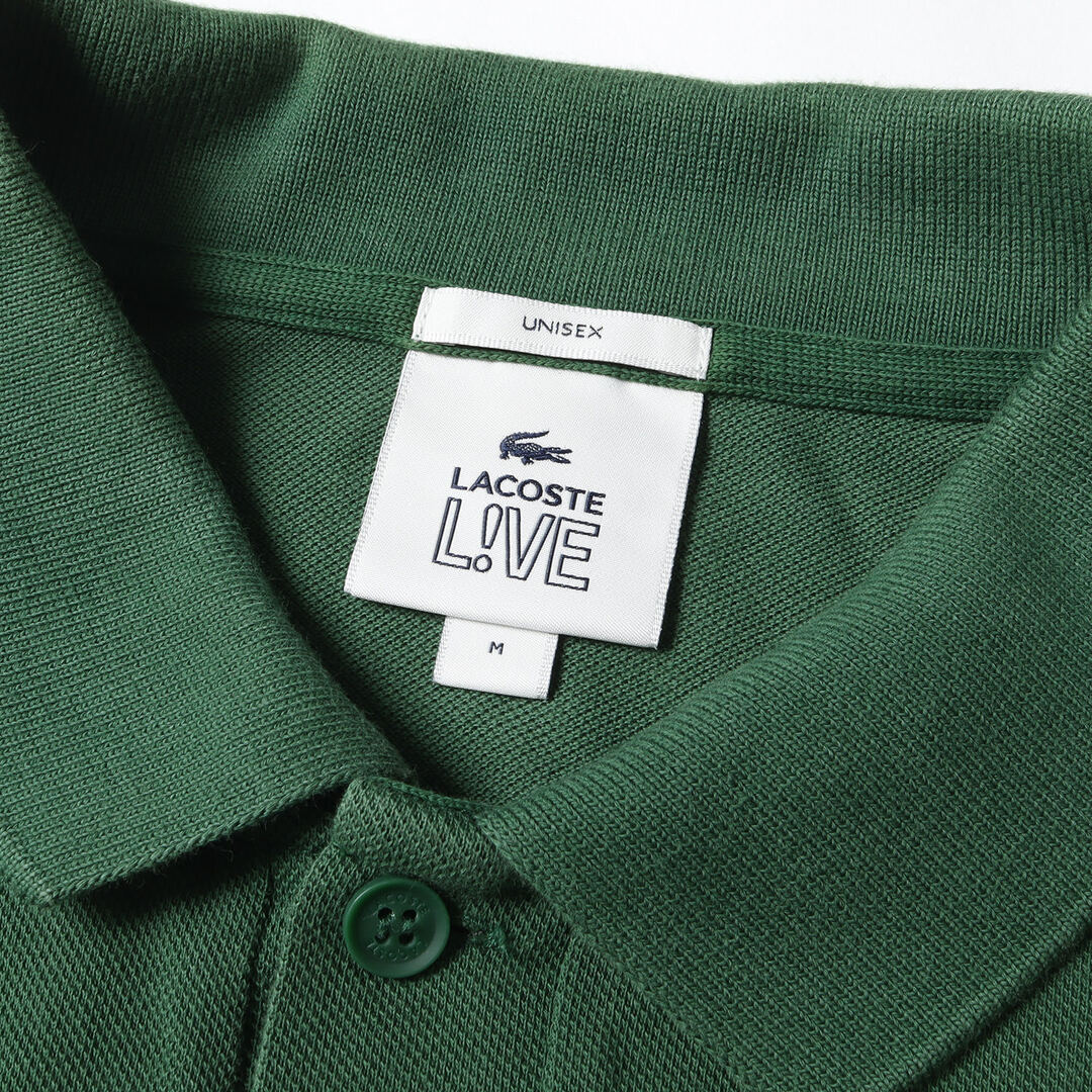 LACOSTE ラコステ ポロシャツ  グリーン ワンポイント 刺繍ワッペン