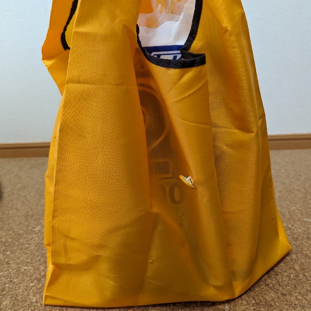 エコバッグ 無地 オレンジ 買い物バッグ 大きい コンパクト レディースのバッグ(トートバッグ)の商品写真