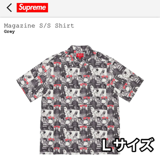Supreme Magazine Shirt Grey L マガジンシャツ