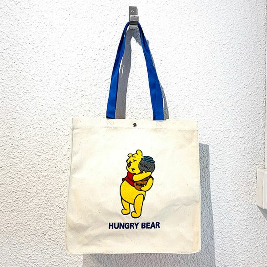 Disney - ディズニー くまのプーさん キャンパスさがら刺繍トート