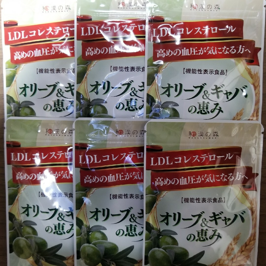 オリーブ&ギャバの恵み 30日分 60粒入 6袋食品/飲料/酒