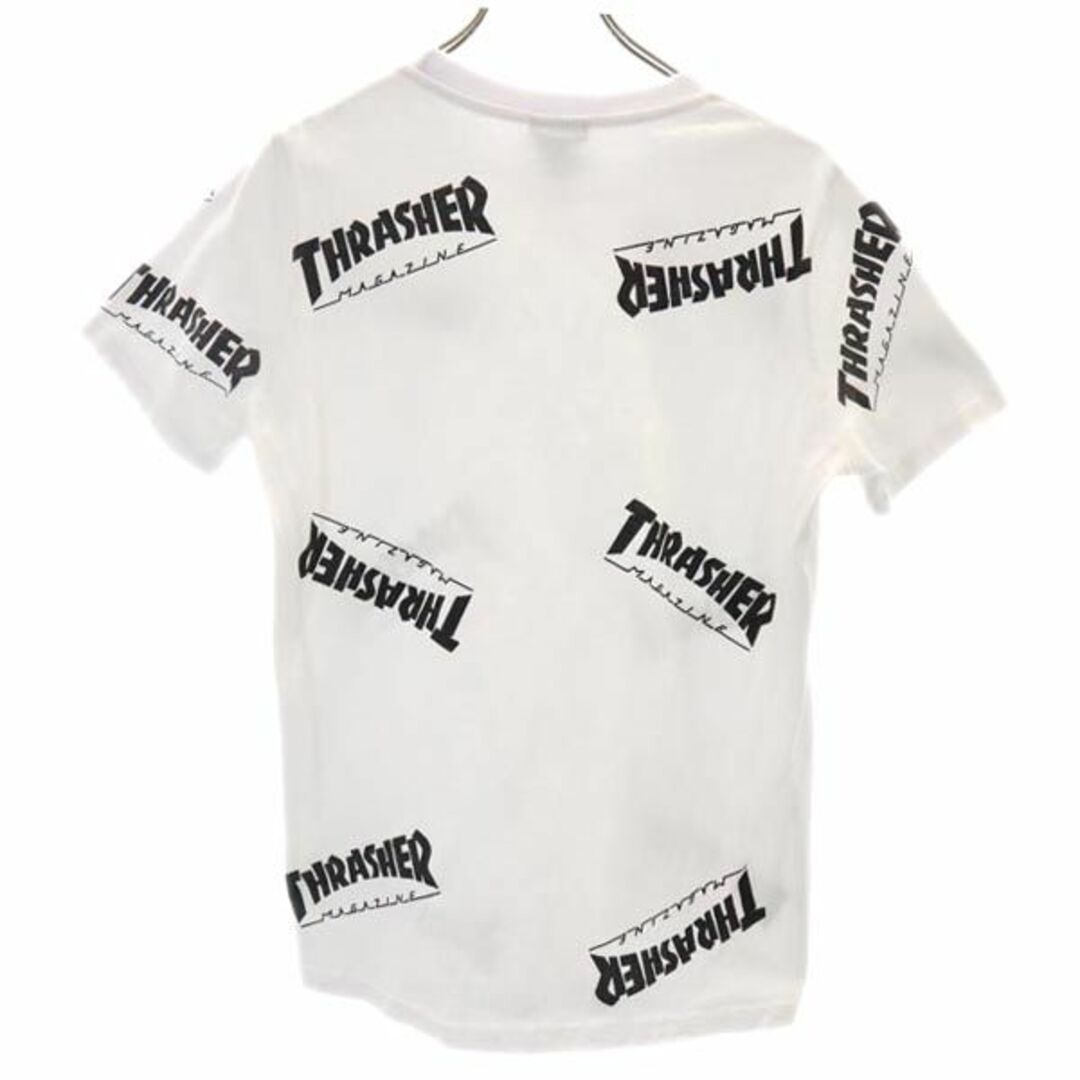 THRASHER - スラッシャー 総柄 半袖 Tシャツ M ホワイト THRASHER ロゴ ...