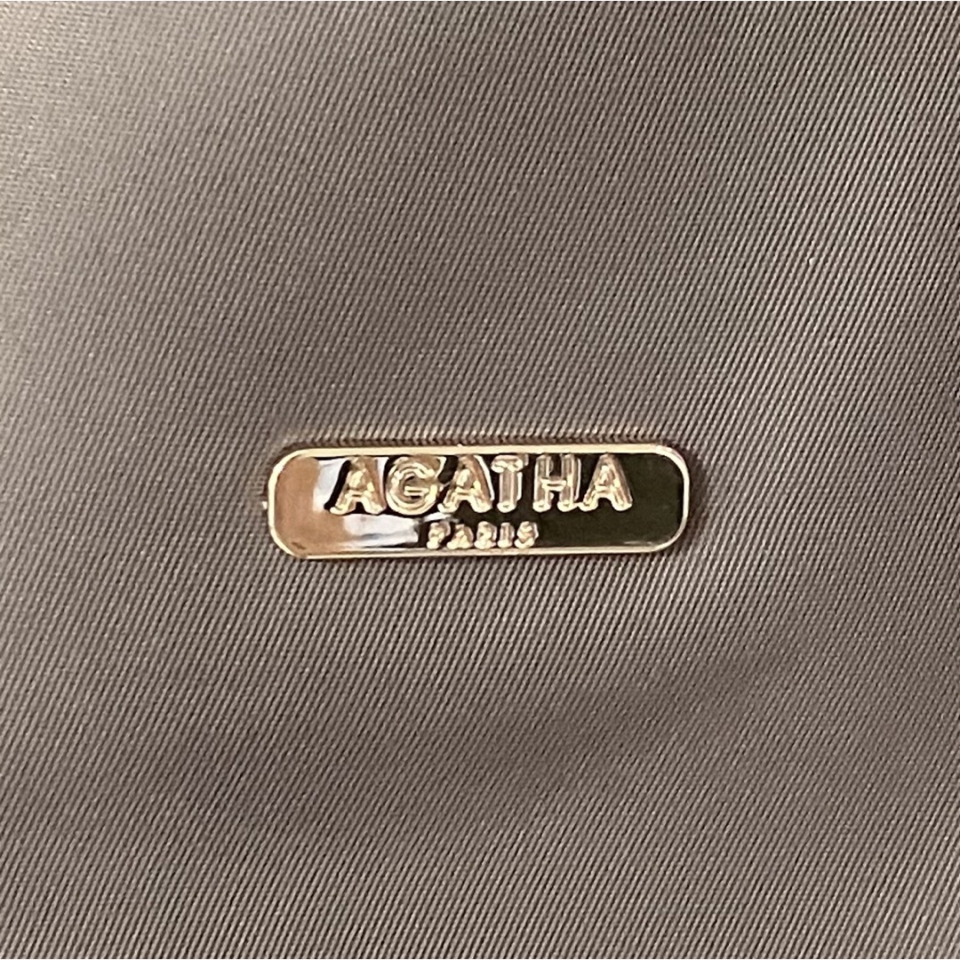 AGATHA(アガタ)のアガタ　2wayショルダーバッグ　カーキ　持ち手レザー レディースのバッグ(ショルダーバッグ)の商品写真
