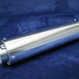 エンデ タイプ サイレンサー 50.8π 銀 × メッキ バネ バンド付