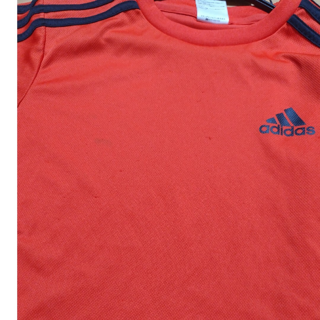 adidas(アディダス)の【adidas】　半袖　赤　160 キッズ/ベビー/マタニティのキッズ服男の子用(90cm~)(Tシャツ/カットソー)の商品写真