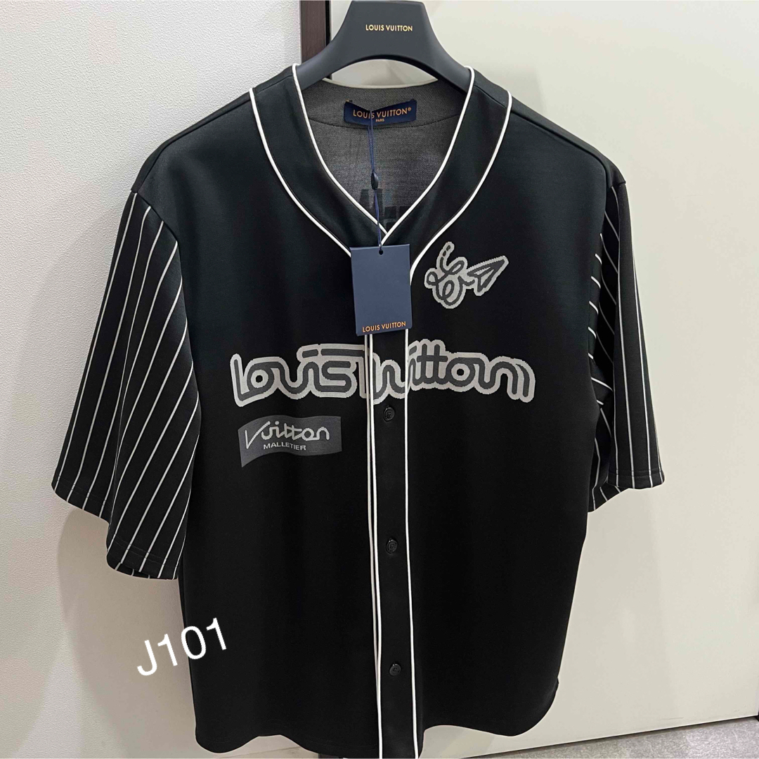 LOUIS VUITTON ルイヴィトン 23AW Monogram Check Baseball Shirt モノグラムチェックベースボールシャツ 半袖シャツ ライトグリーン RM232M ZO8 HPS20W