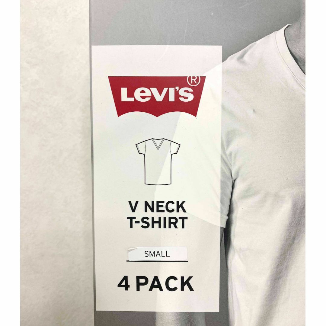 Levi's(リーバイス)の新品 4枚組 S ★ Levis リーバイス メンズ Vネック 半袖 Tシャツ メンズのトップス(Tシャツ/カットソー(半袖/袖なし))の商品写真
