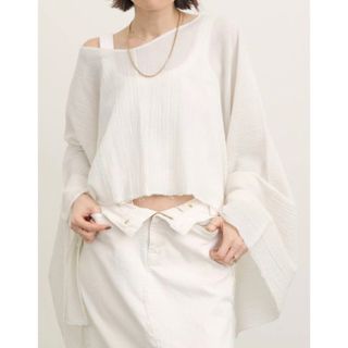 アパルトモンドゥーズィエムクラス(L'Appartement DEUXIEME CLASSE)の新品【グッドグリーフ】Reluxed Simple Blouse(シャツ/ブラウス(長袖/七分))