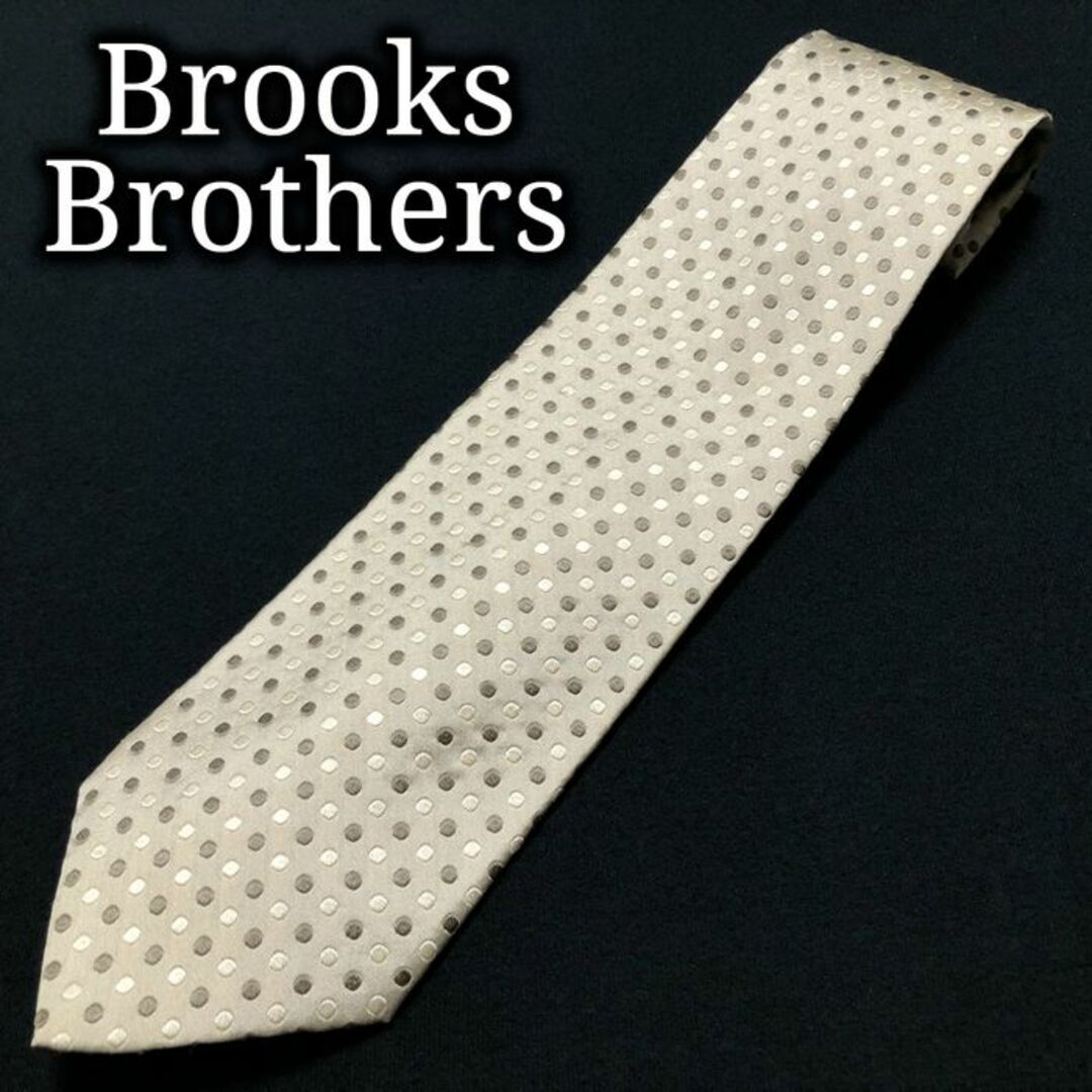 Brooks Brothers(ブルックスブラザース)のブルックスブラザーズ ドット ベージュ ネクタイ A104-V25 メンズのファッション小物(ネクタイ)の商品写真