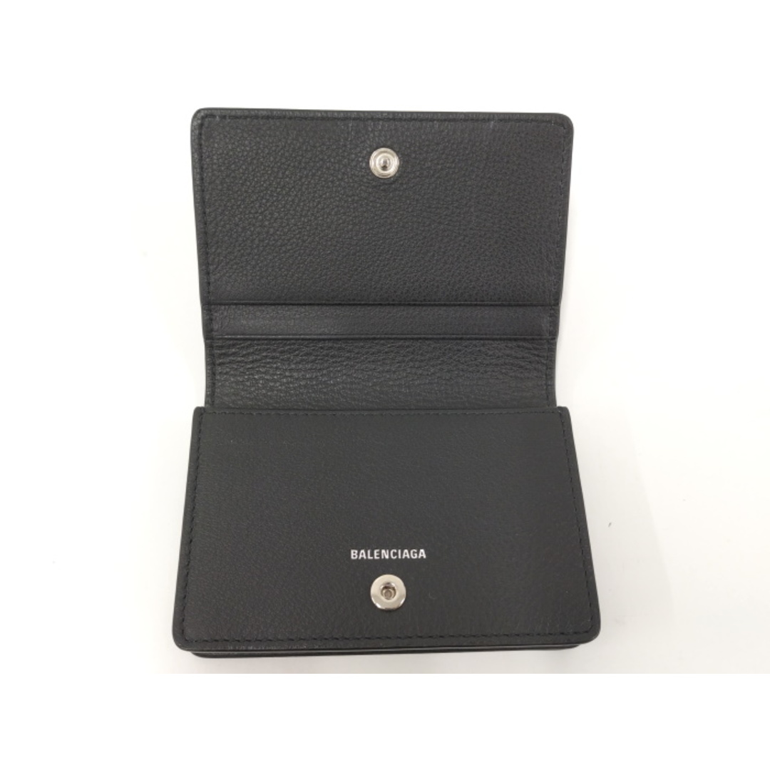Balenciaga - BALENCIAGA 名刺入れ カード入れ レザー ブラック 505238